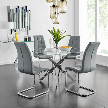 KC FURN-Novara dining set (Grey)