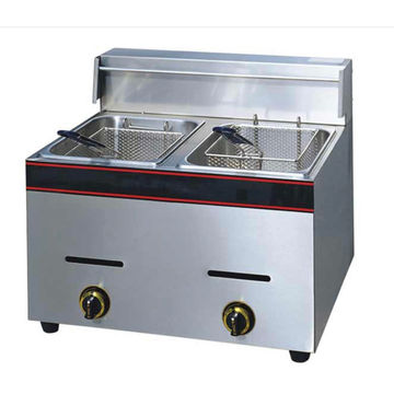 Gas Deep Fryer Double 12 Litre