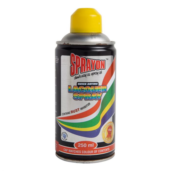 Sprayon - Std Spray Paint Sunshine Yellow 250ml - 3 Pack