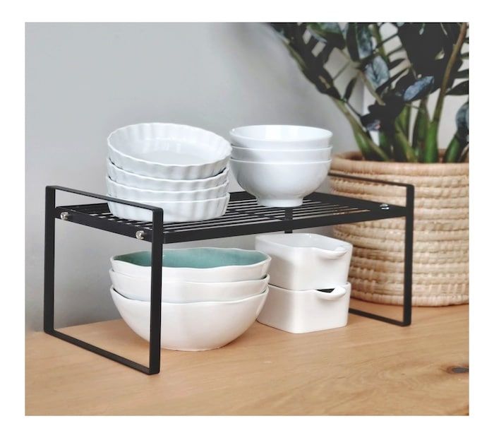 Steel Shelf Riser - black