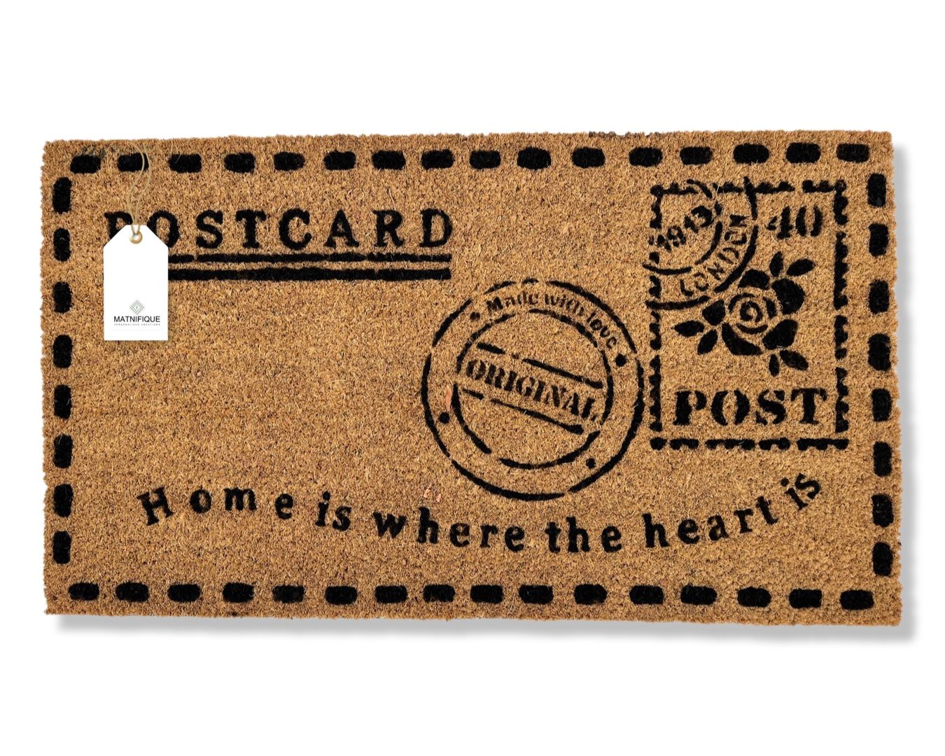Matnifique Coir Design Doormat - Postcard 700 x 400 x 14mm
