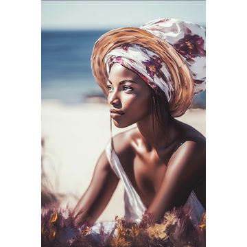 Canvas Wall Art - Beautiful woman painting - A1535 - [120 x 80 cm]