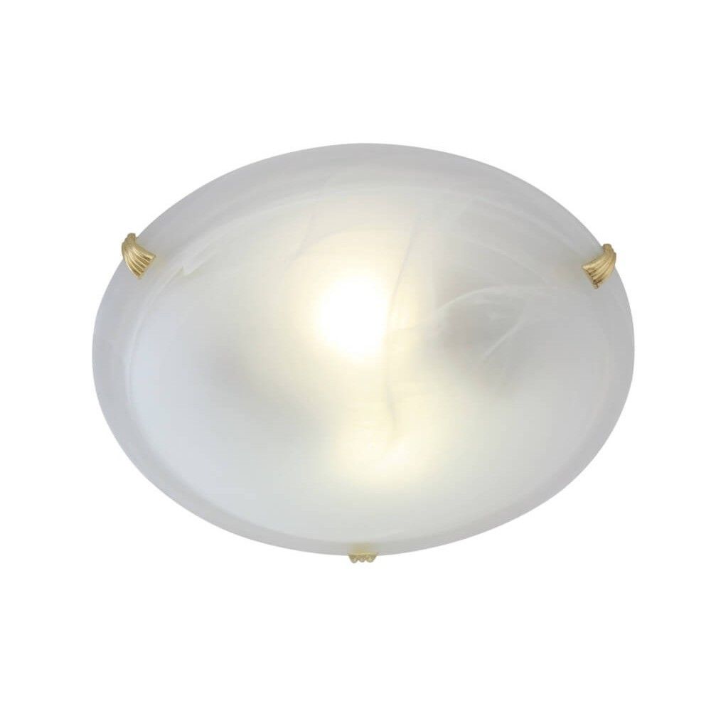 Ceiling Fitting Small Es 2 X 60w Polish Brass