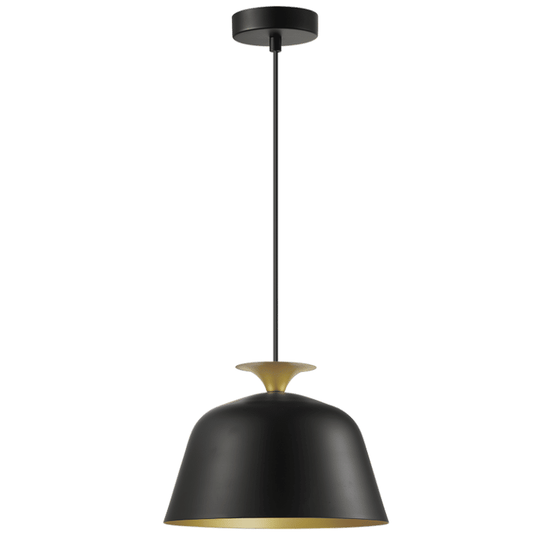 Iron Pendant Black and Gold