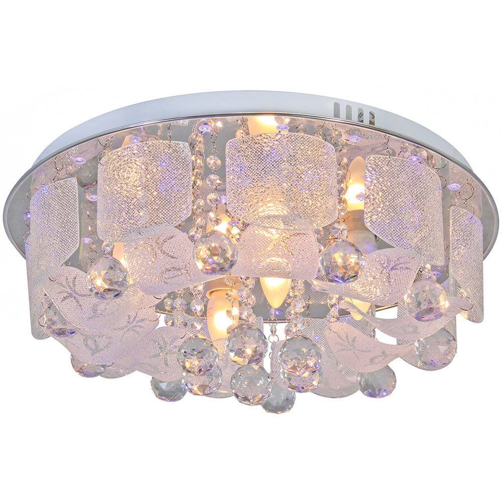 Ema - Round - Ceiling Light - 500mm - Chrome