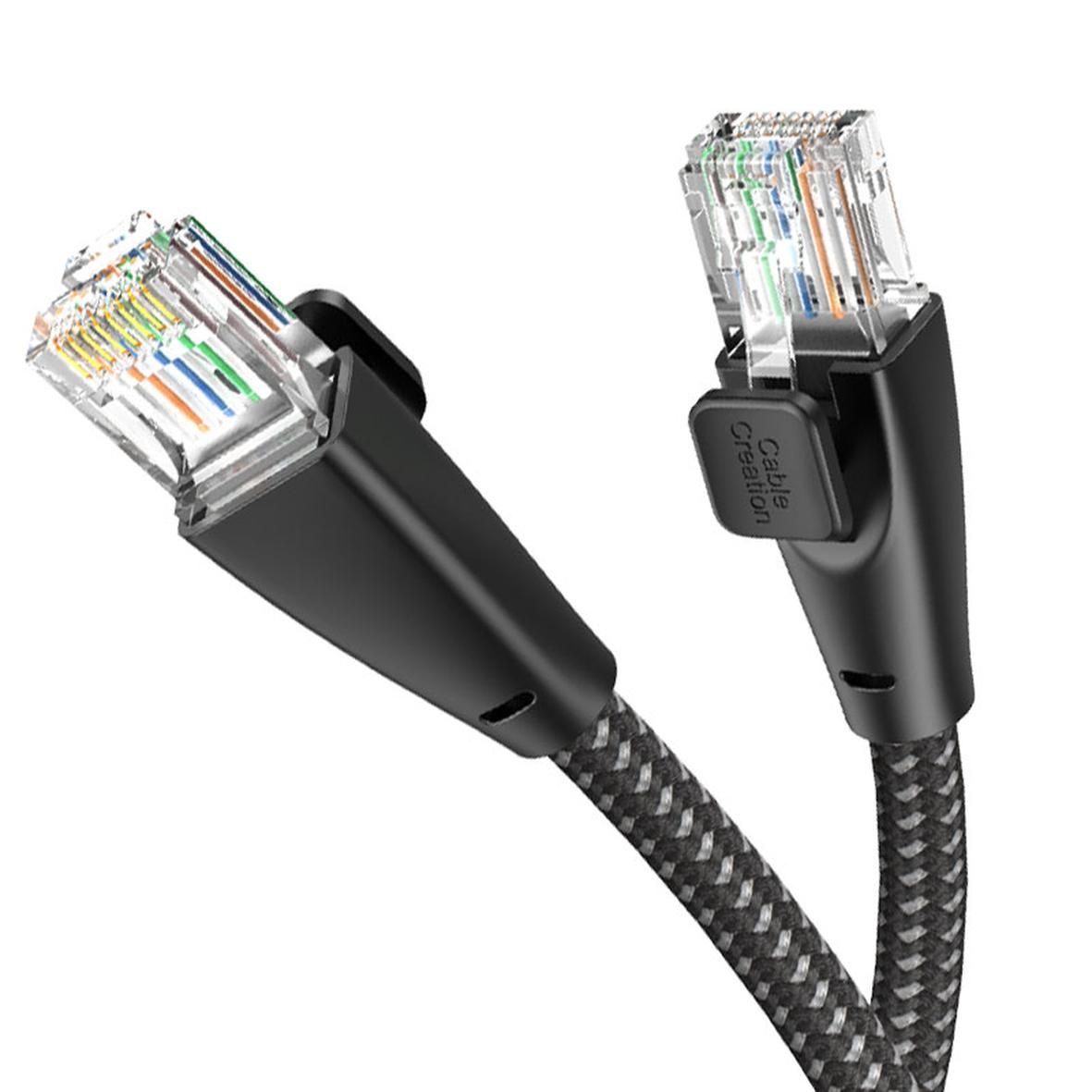 CAT6 ETHERNET CABLE RJ45 BRAIDED MALE-TO-MALE LAN CORD - 1M