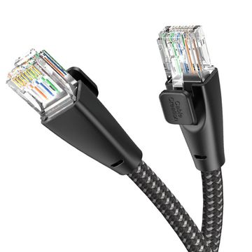 CAT6 ETHERNET CABLE RJ45 BRAIDED MALE-TO-MALE LAN CORD - 1M