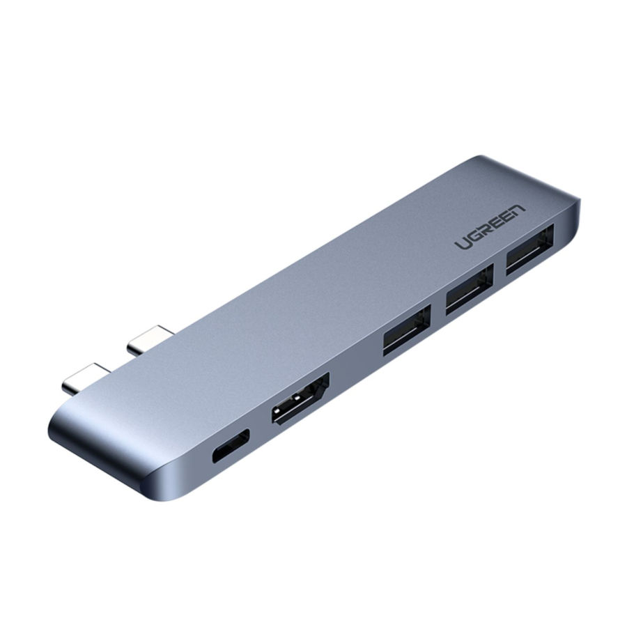 Ugreen 5-In-2 Type C Hub For Macbook Pro/Air-Grey