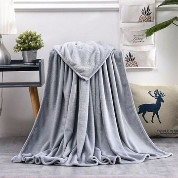 Nu Dekor - Ultra Soft Fleece Throw Blanket - Queen - Grey - 180x200cm