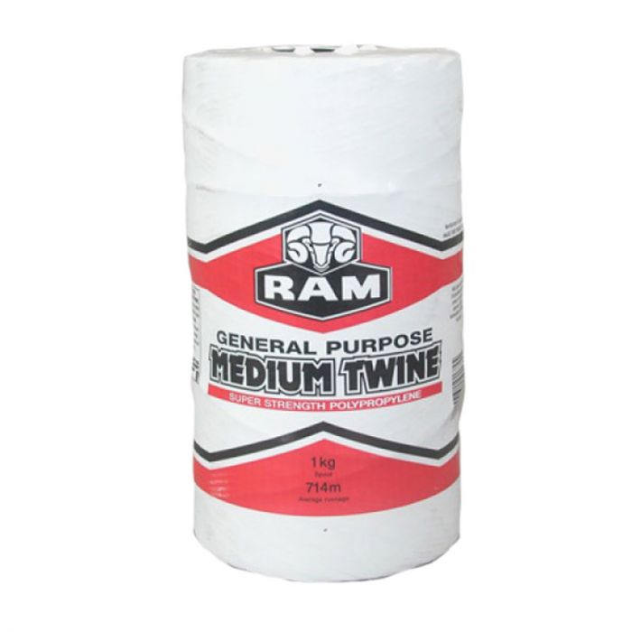 Ram - Twine General Purpose Medium Black 1 kg - 2 Pack
