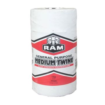 Ram - Twine General Purpose Medium Black 1 kg - 2 Pack