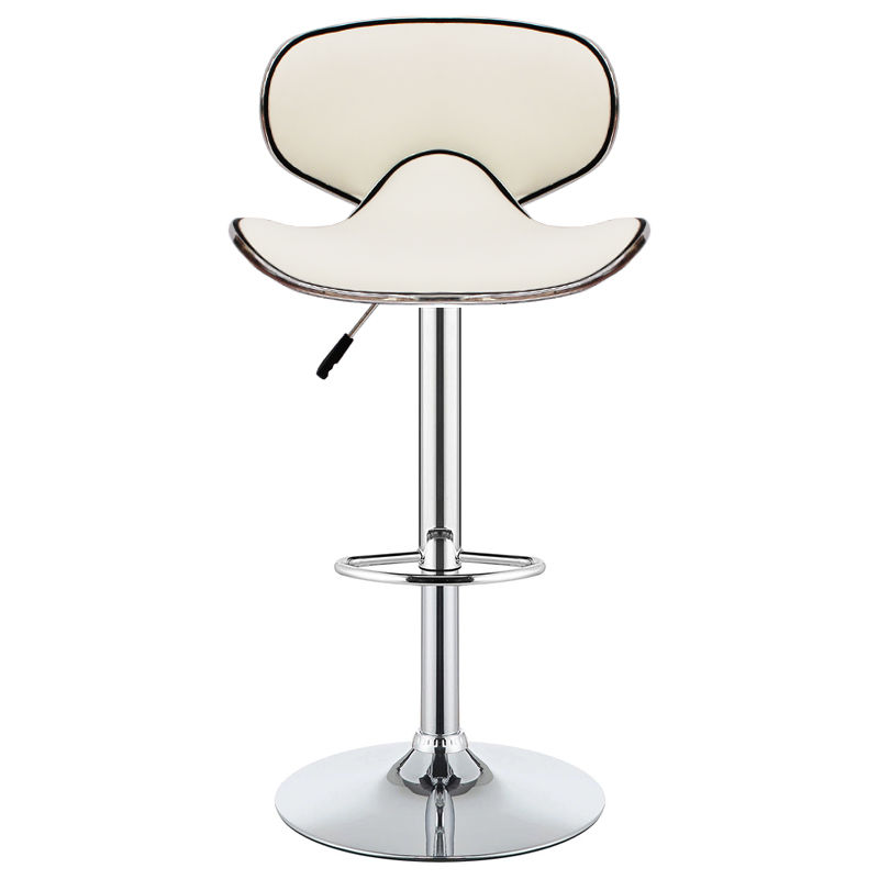GOF Furniture - Vertigo Adjustable Swivel Bar Stool, White