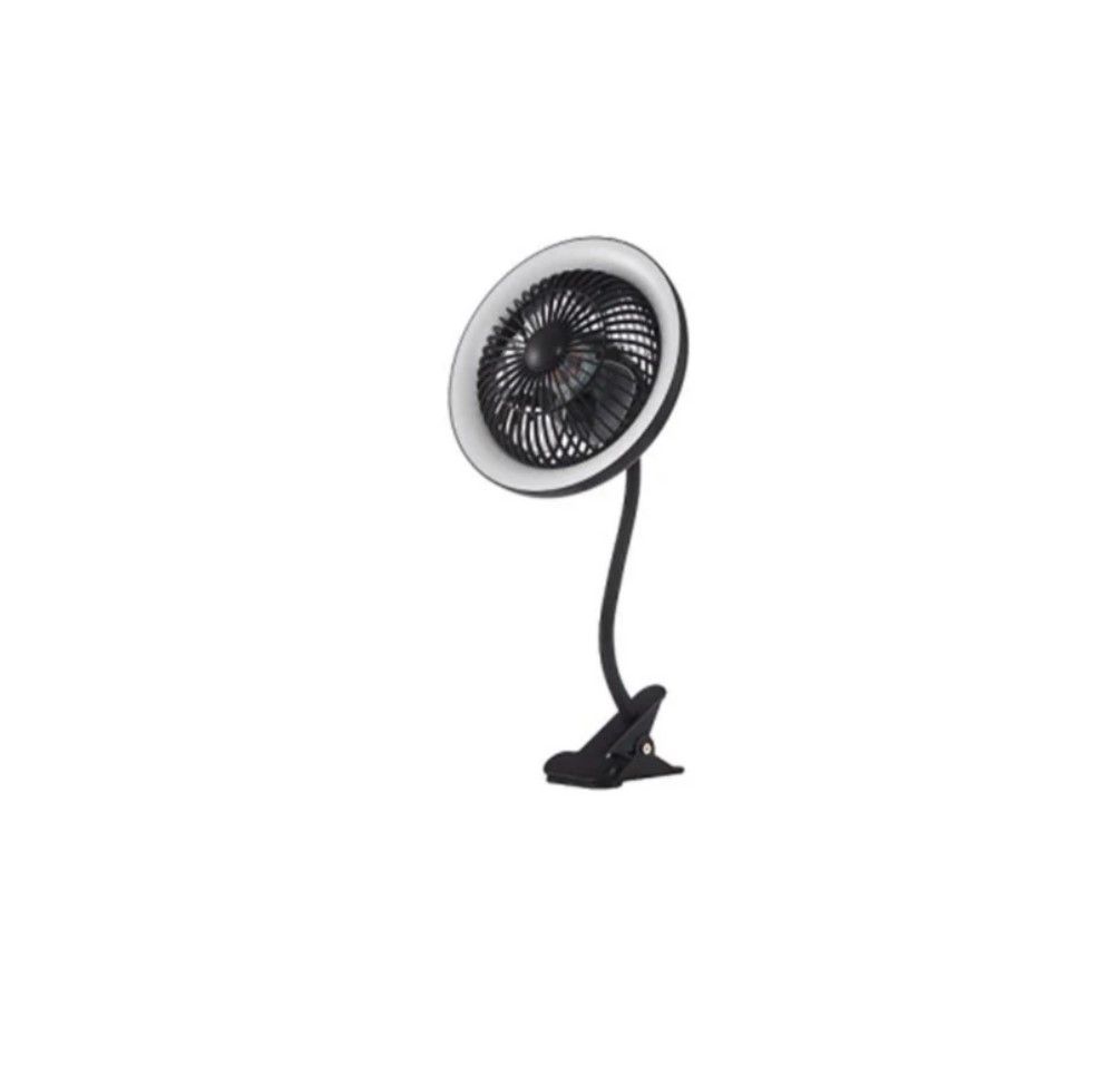 SYNERJI LED RECHARGEABLE TABLE FAN 6W BLK