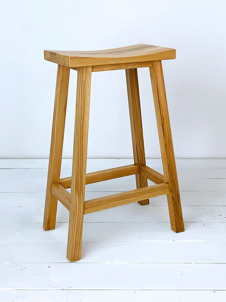 QandAHome-Nordic high stool - Oak