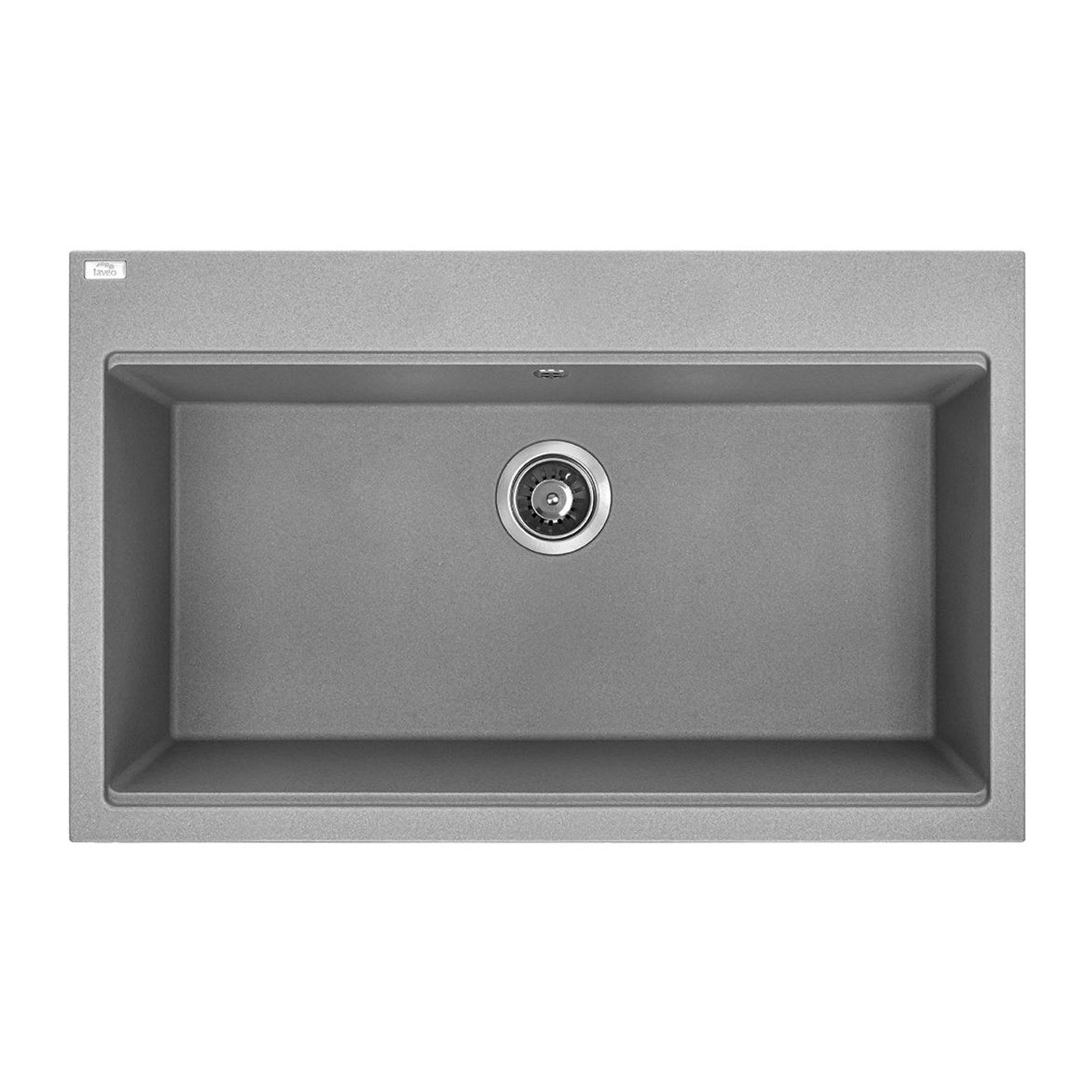 Laveo Tau 800 Granite Composite Kitchen Sink 1 Bowl - Grey