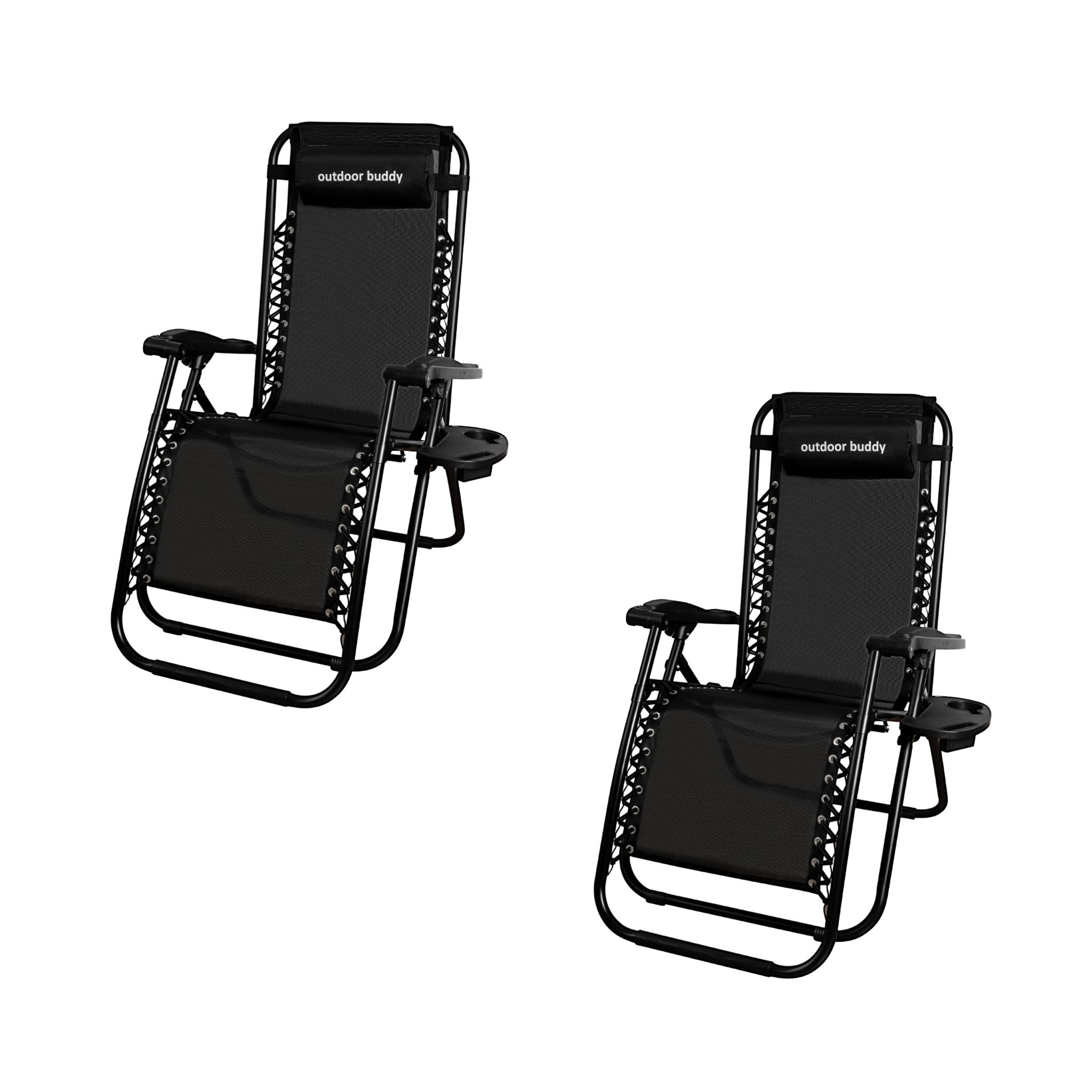 Outdoor Buddy – Breeze-Ease Lounger – 2 Piece Set – 120 KG Capacity