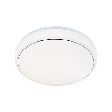 Eurolux - Power LED - Ceiling Light - 255mm - Silver Ring - 2 Pack