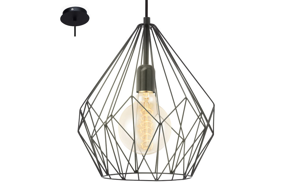 Eurolux Carlton Pendant 300mm Black