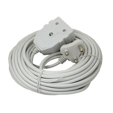 Extension cord 10amp 15metre white HG 1mm