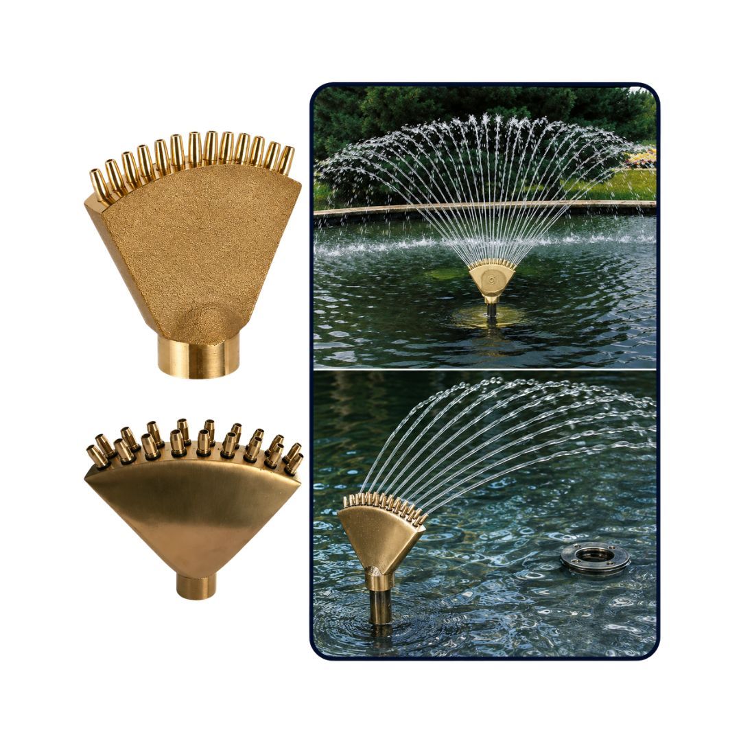 40mm Brass Finger Fountain Nozzle - Non-adjustable