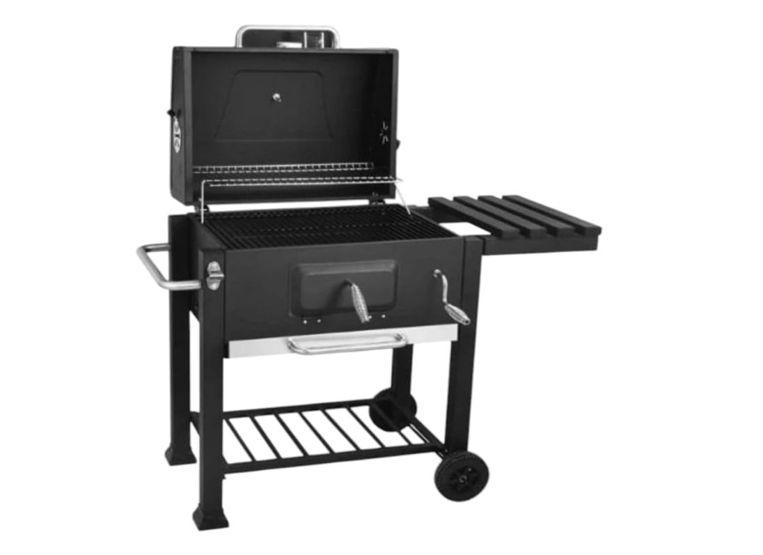 Large Barbecue & Grill with Integrated Thermometer