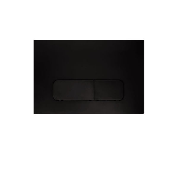 R/S FLUSH PLATE - MATT BLACK - DUAL - AD010-B