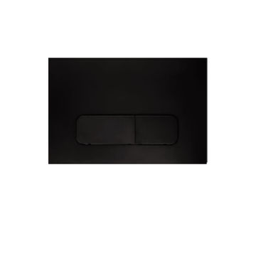 R/S FLUSH PLATE - MATT BLACK - DUAL - AD010-B