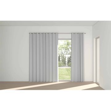 Stuart Graham Night Time Taped Curtains – White 265cm (W) x 216cm (Drop)