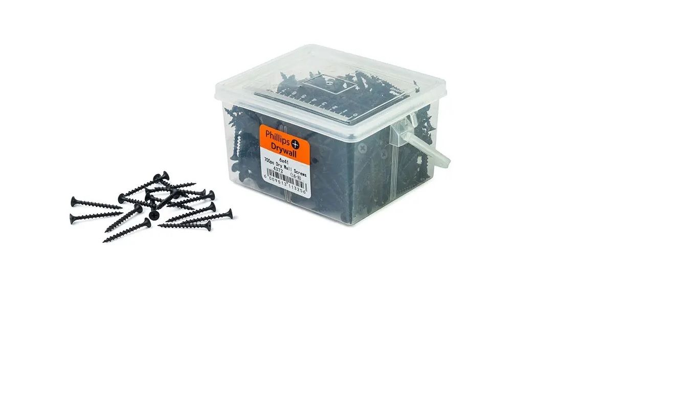Drywall Screws, Phillips, 3.5mm x 41mm, 700 Pieces BY WOODLY