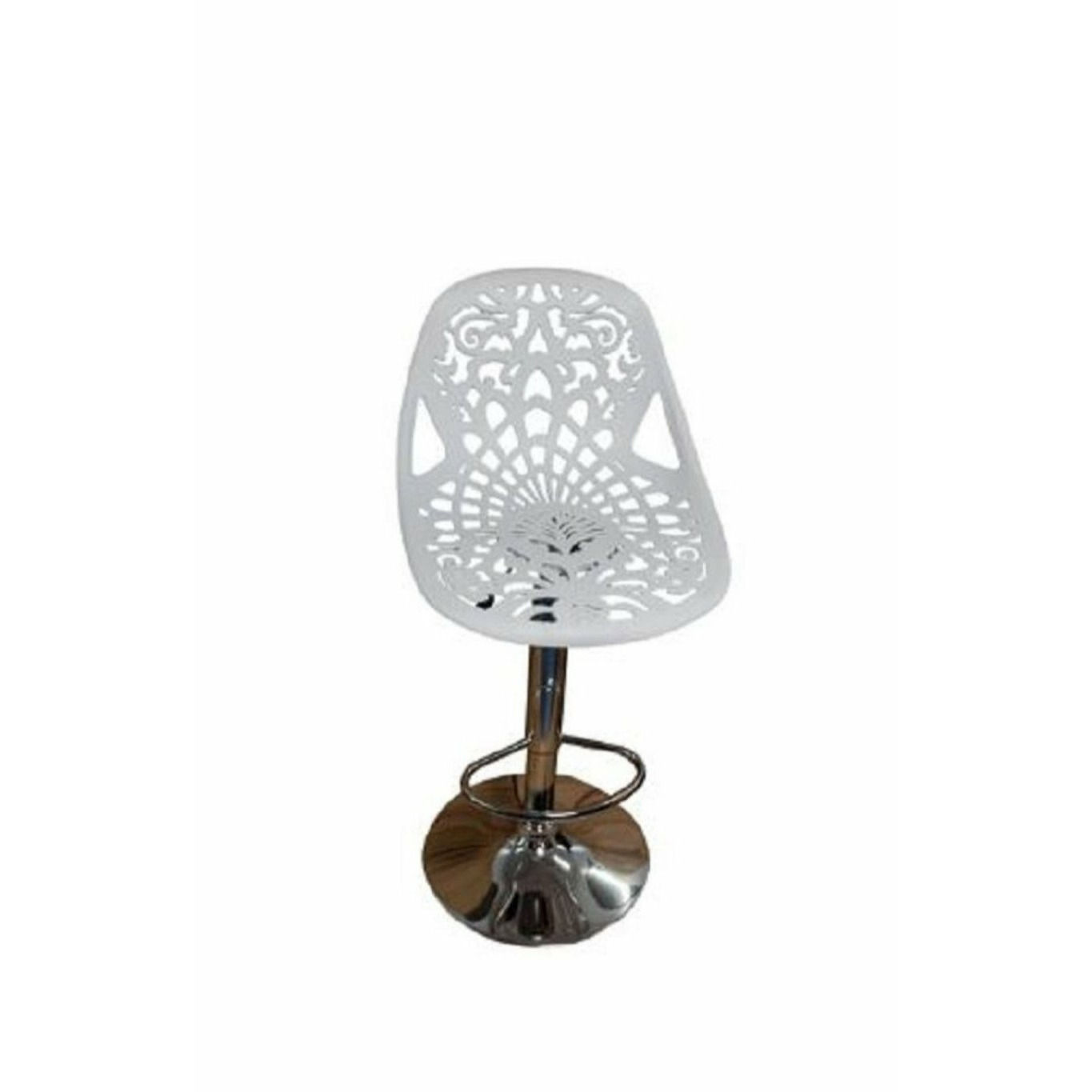 Reena Floral Barstool / Patio stools - White