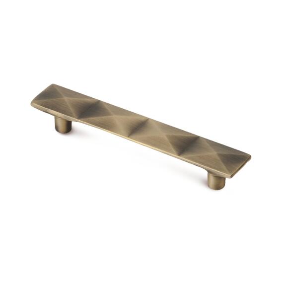 Cabinet handle zamak brushed bronze finish 96mm rei