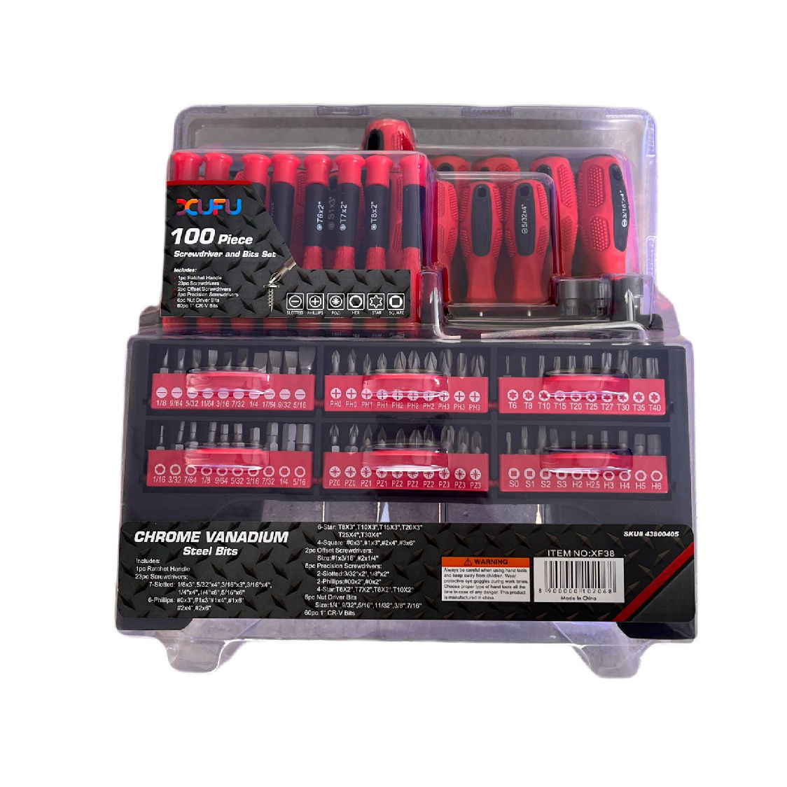 Screwdriver And Drill Bit Set 100pcs