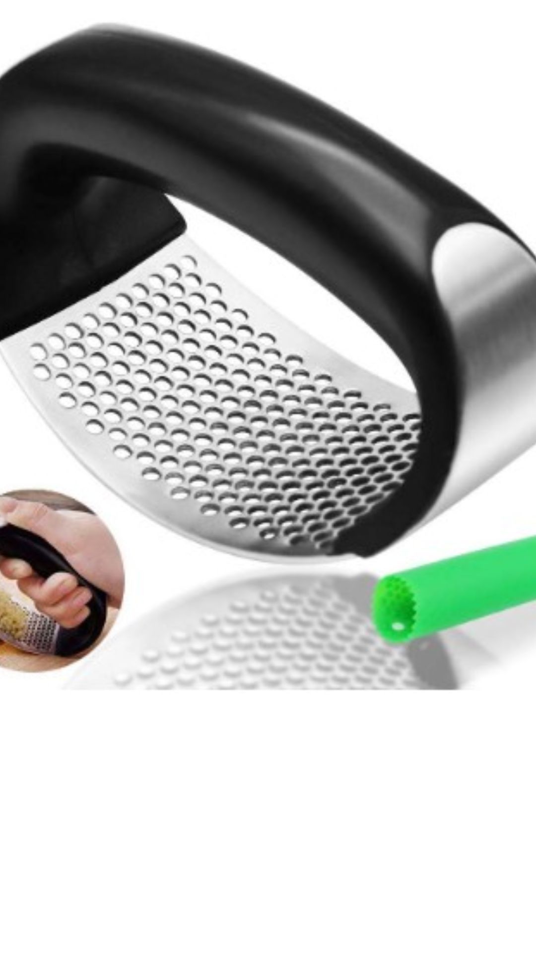Stainless Steel Garlic Press