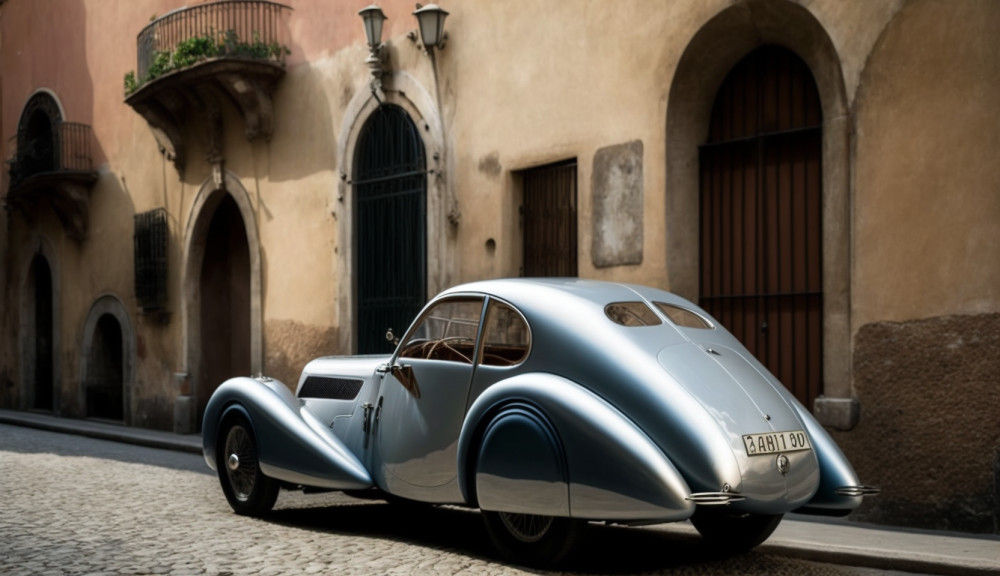 Canvas Wall Art - Cord 812 Vintage Car 1937 - B1495 - [120 x 80 cm]