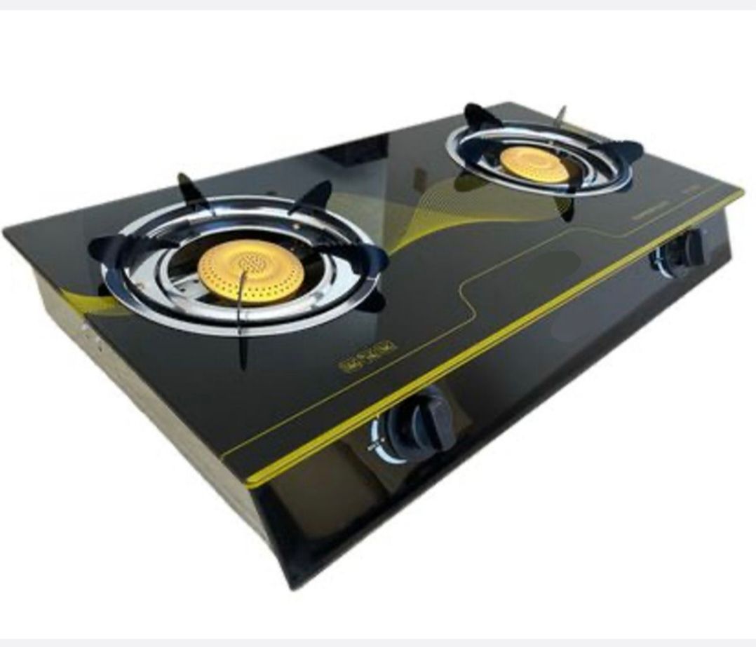Aruif- Two Burner Auto Ignition Tempered Glass Gas Stove