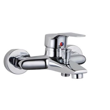 Shind Bathroom Faucet Chrome Mixer with Spray Shower Head Deck Mounted