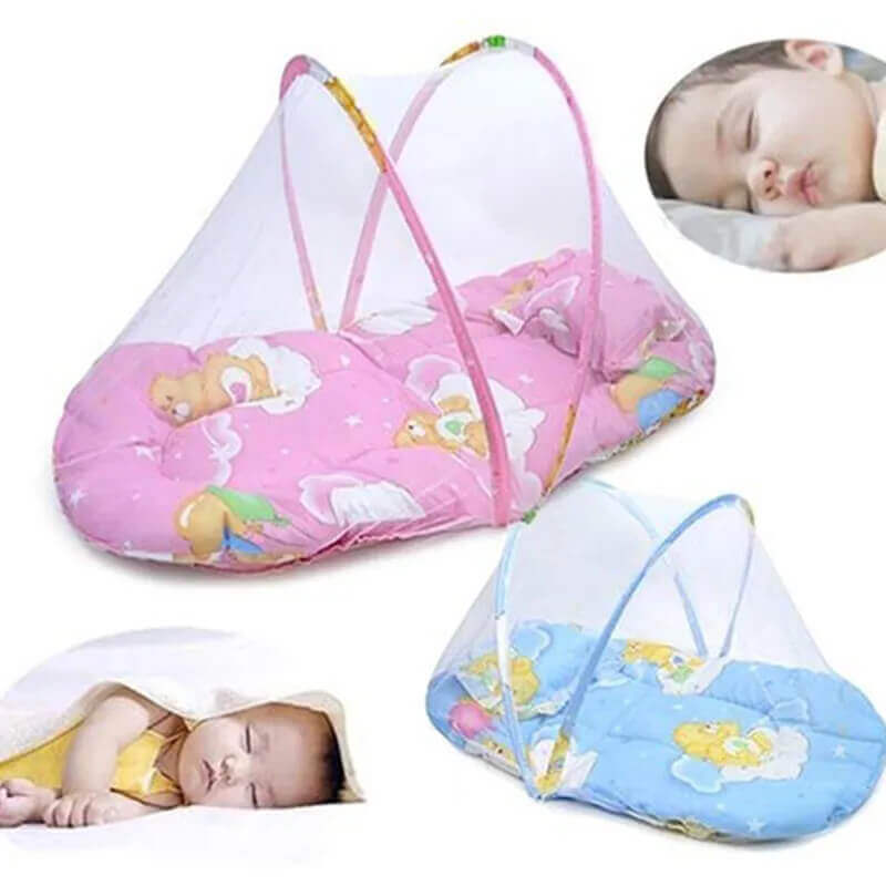 New Born Foldable Mosquito Net - Pink