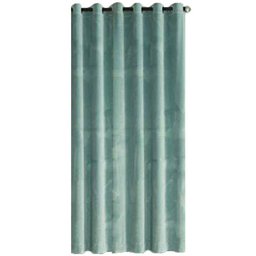 Matoc Readymade Curtain -Blackout Velvet -Aqua -Eyelet -140cm W x 253cm H
