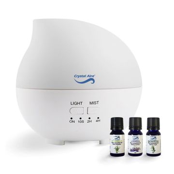 Rain Drop Ultrasonic Aroma Diffuser with 3 Essential Oils