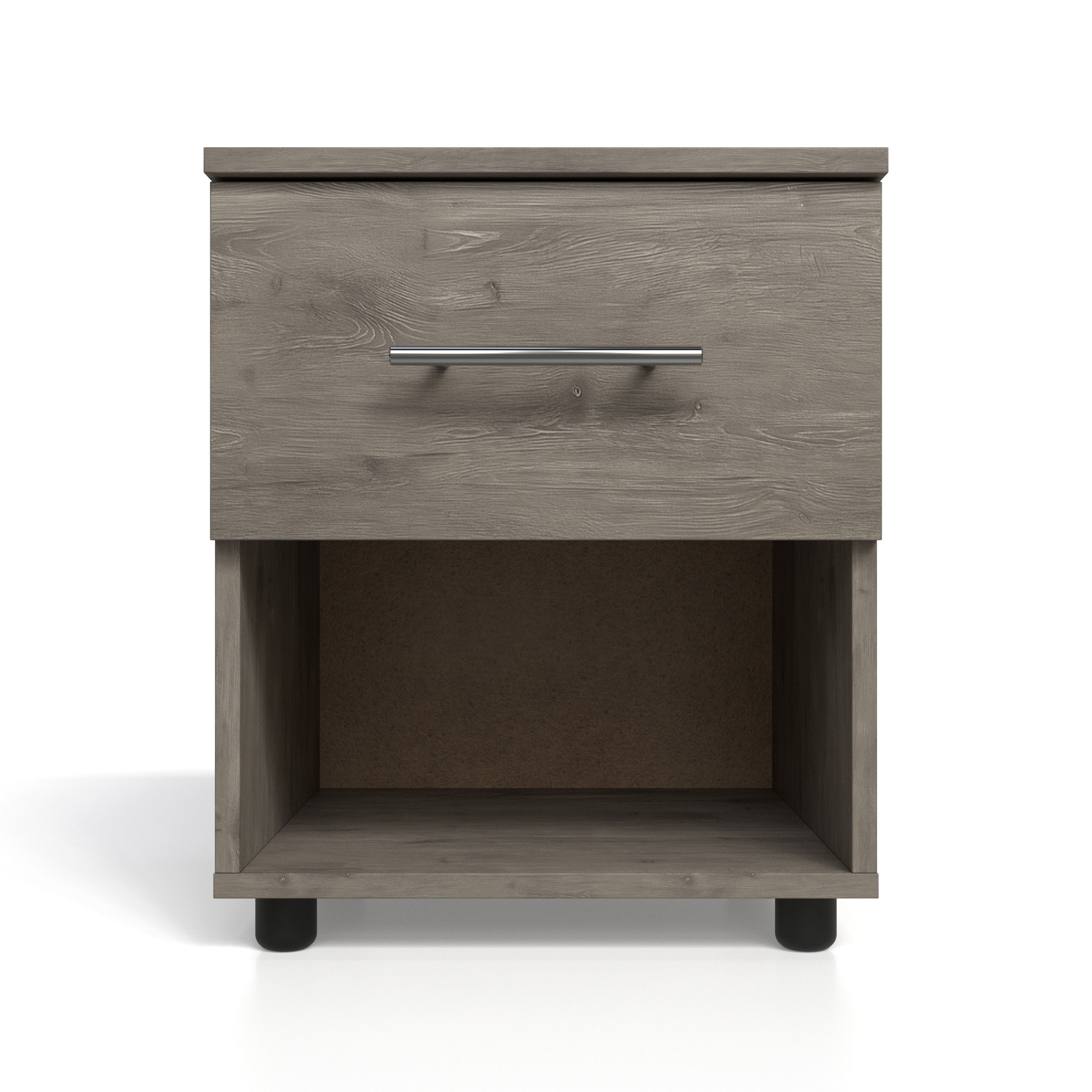 BAM! Oslo One Drawer Bedside Table - Alabaster Oak