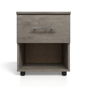 BAM! Oslo One Drawer Bedside Table - Alabaster Oak