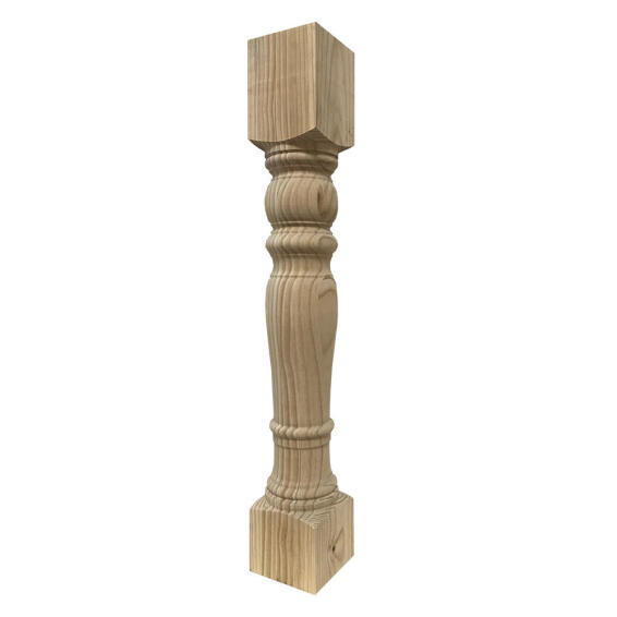 Wooden kitchen table leg cape large H880x130x130mm woodturner