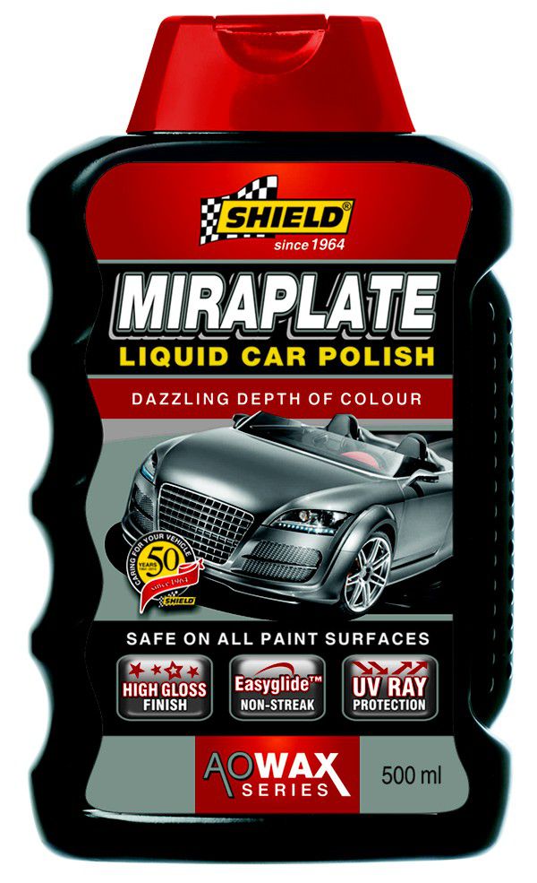 Shield - Miraplate A.O Liquid Car Polish 500Ml - 4 Pack