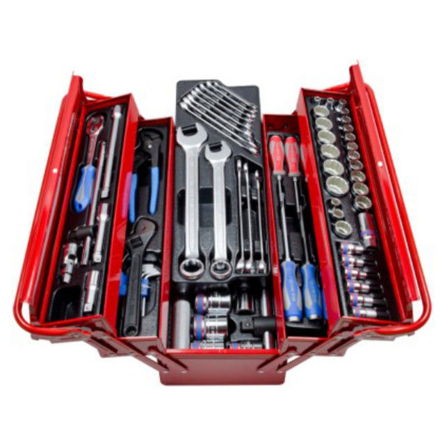 King Tony - Tool Box Diesel Mechanic 1/2" And 3/4" 77 Piece