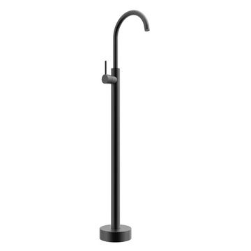 FLOOR MOUNTED BATH MIXER - BLACK