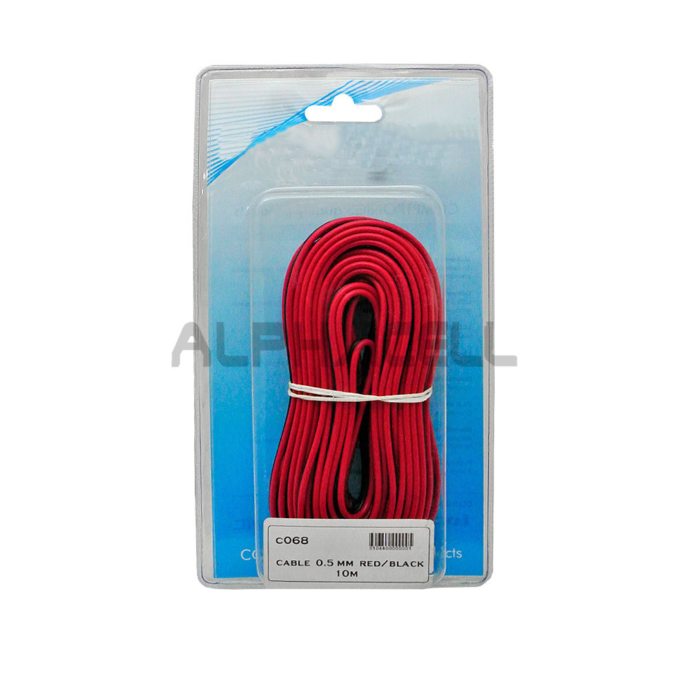 CABLE - 0.5mm Red/Black 10metre