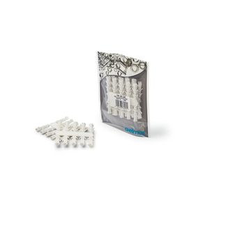 Wall Plug, White, 5mm x 25mm, 50 Pieces (4 pack) BY WOODLY