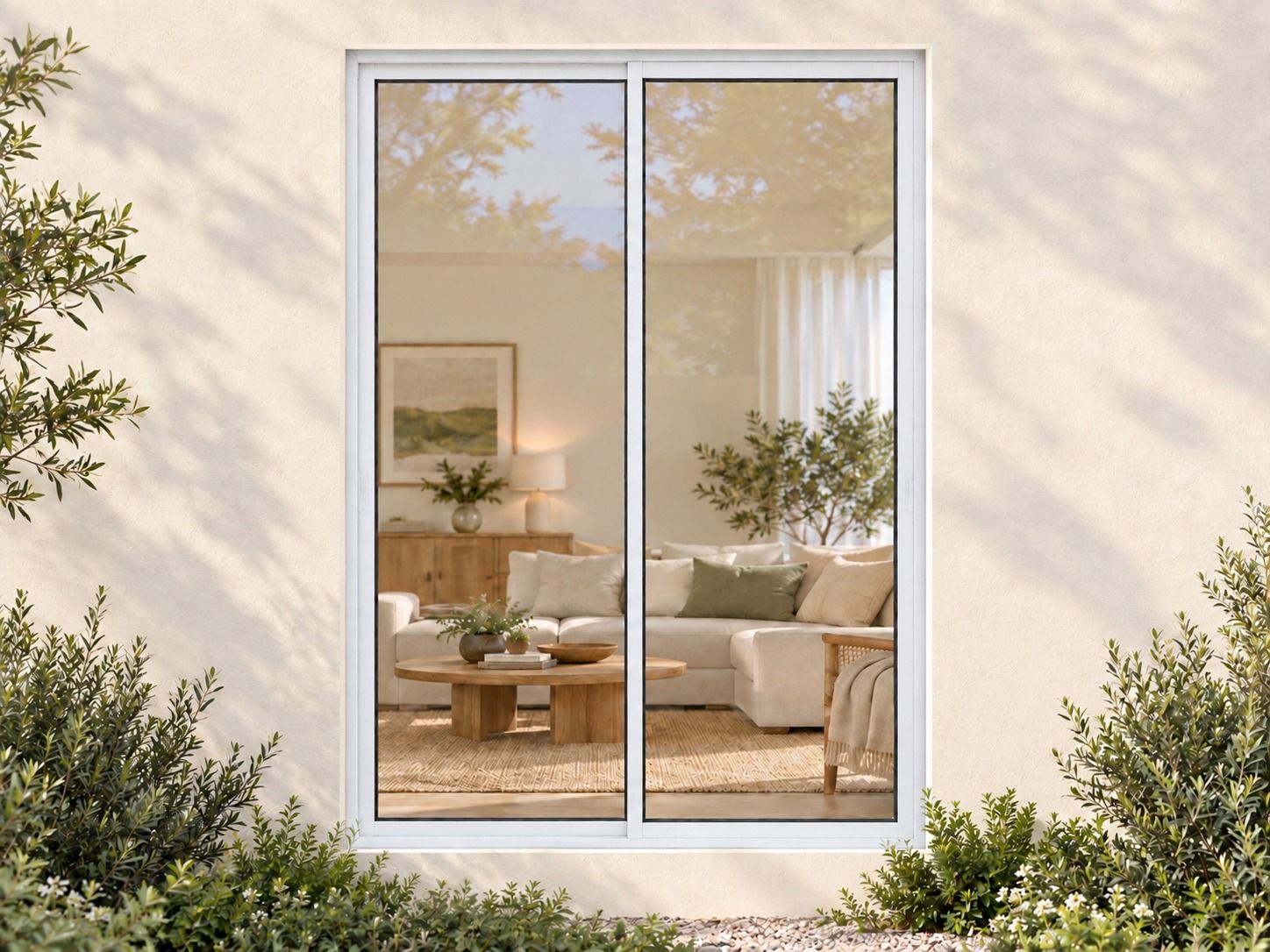 Kenzo Aluminium Sliding Window - White, 900 1200 mm, Two Sliding Panels