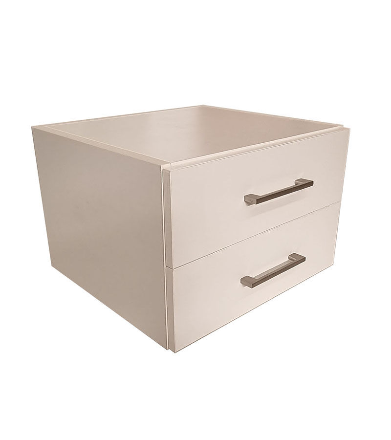 London 2 Drawer Add-On White