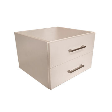 London 2 Drawer Add-On White